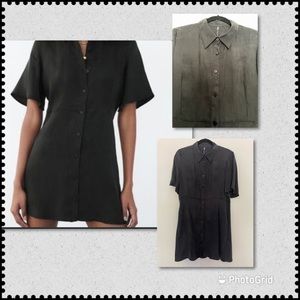 Zara button up dress